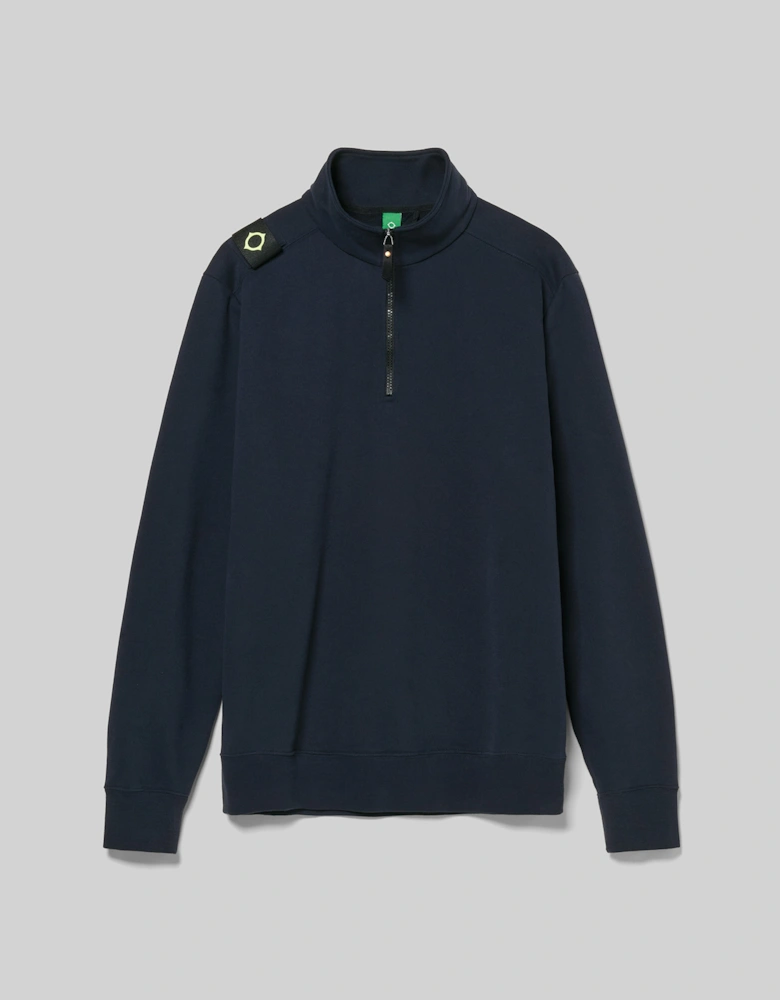 Mastrum Quarter-Zip Sweatshirt - Inky Navy