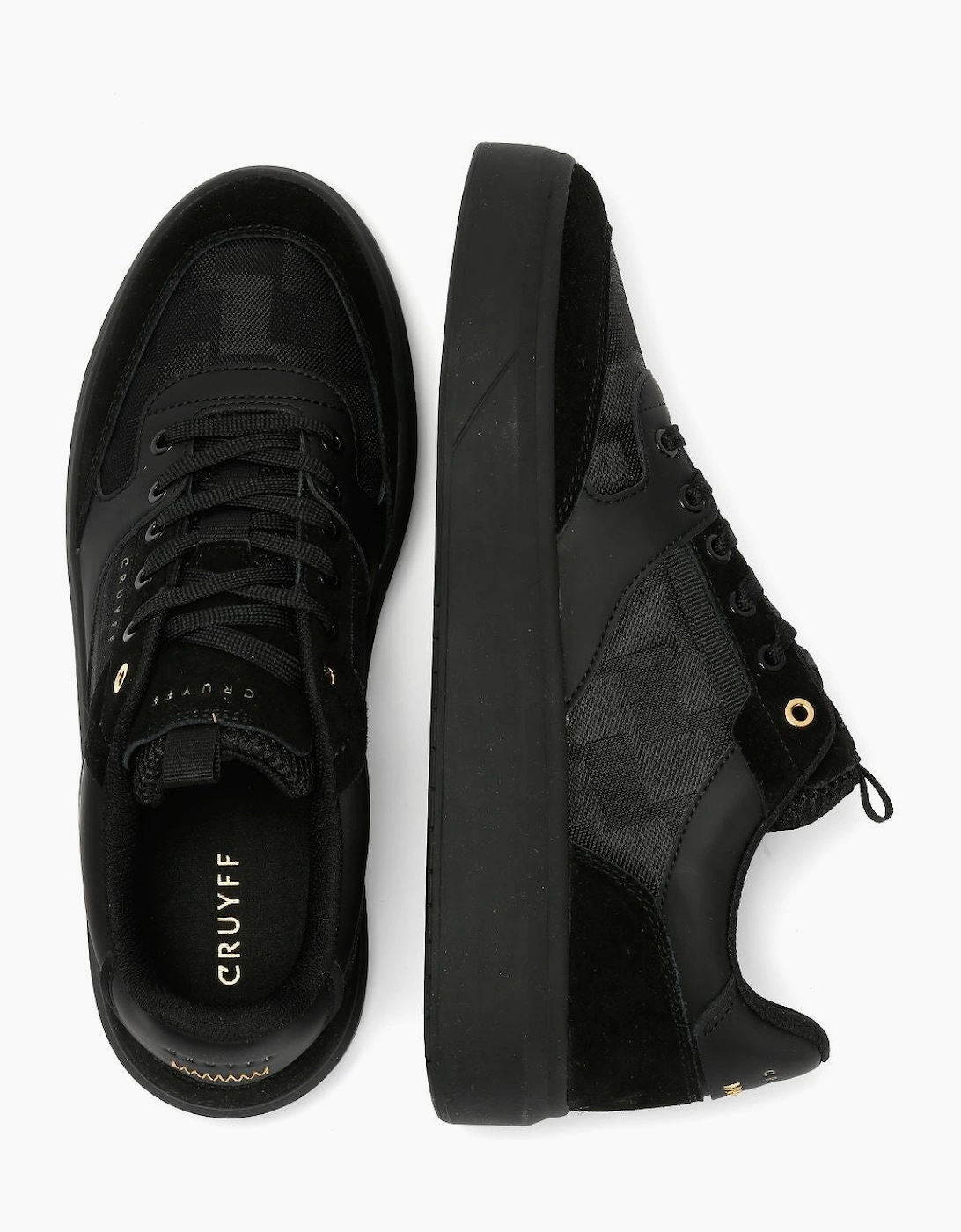 Cruyff Terra Court Men's Black/Gold Trainers