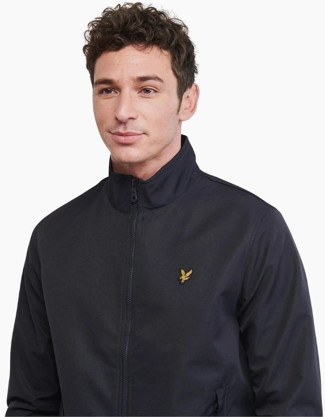 Lyle & Scott Navy Blue Mesh Backed Funnel Neck Jacket