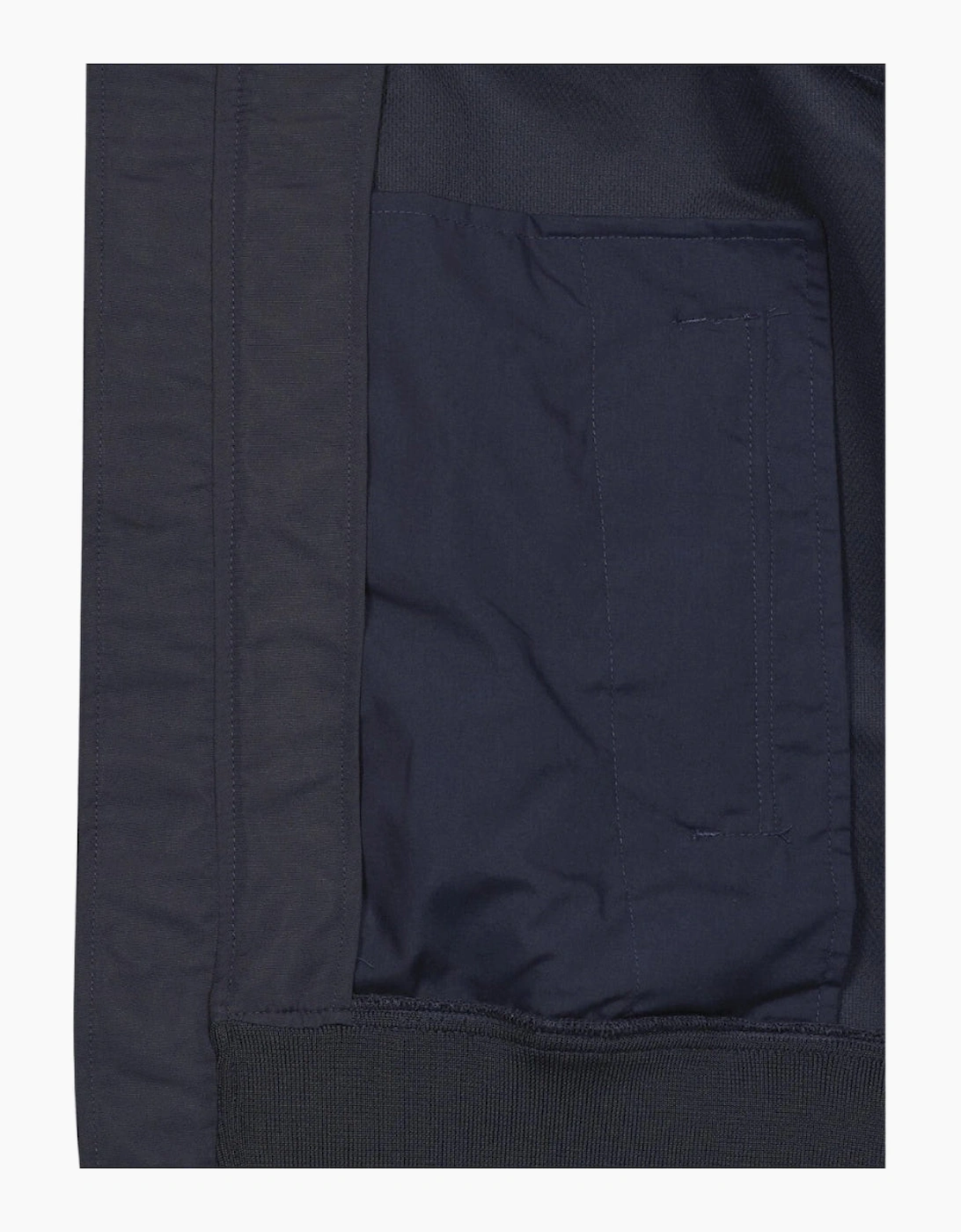 Lyle & Scott Navy Blue Mesh Backed Funnel Neck Jacket