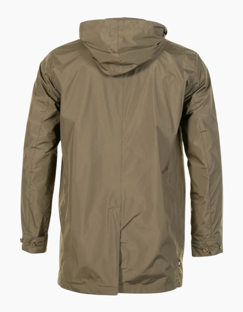 Active Packable Trench Army Green Jacket