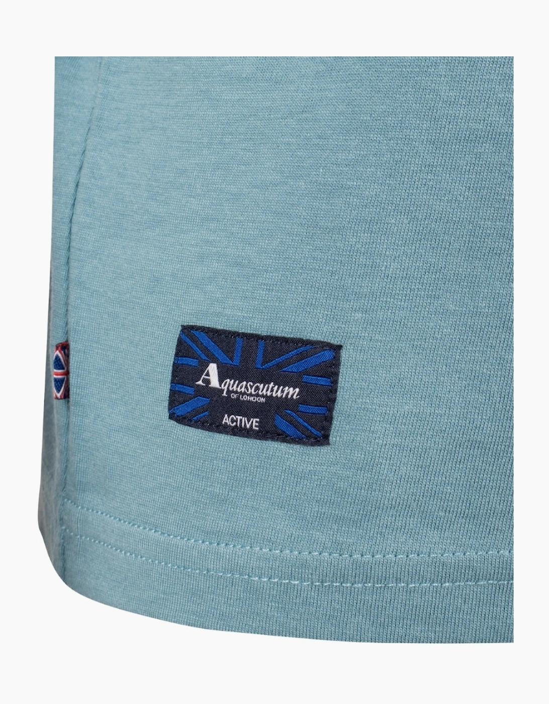 Active Cotton Stripes Avio Blue T-Shirt