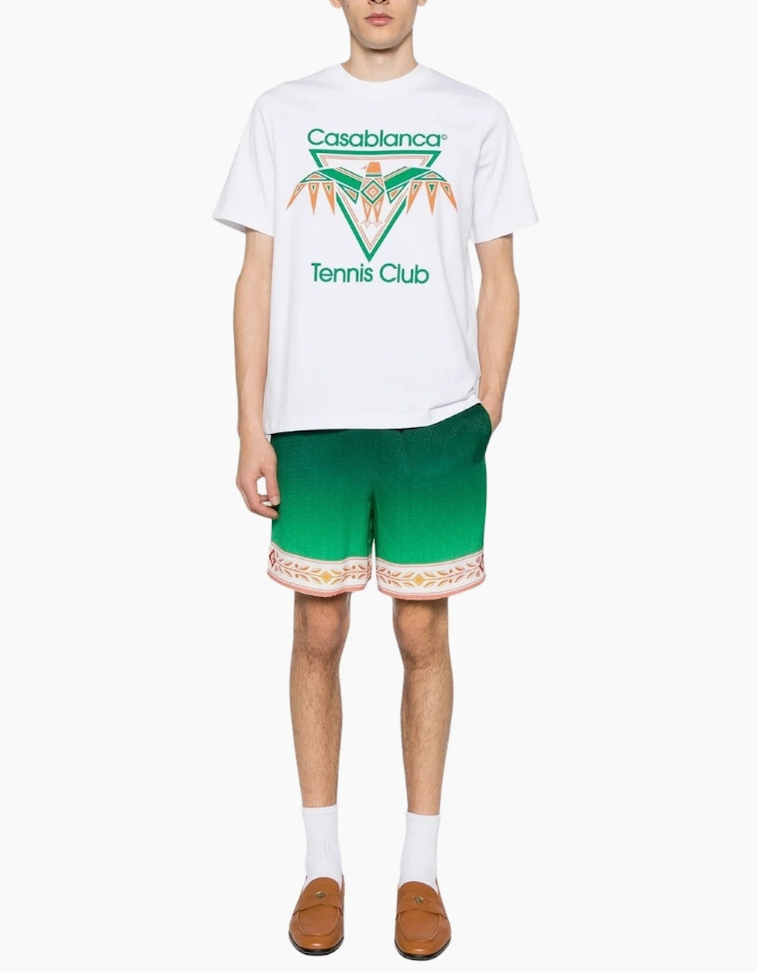 Playful Eagle White T-Shirt