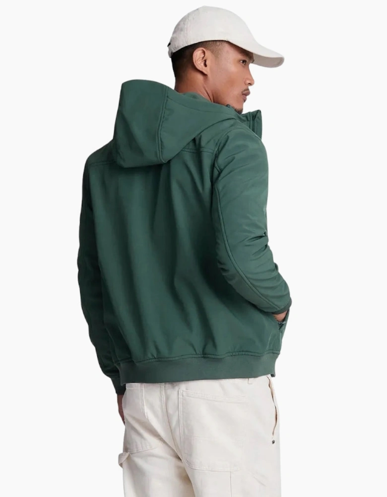 Lyle & Scott Green Fleece Back Softshell Jacket
