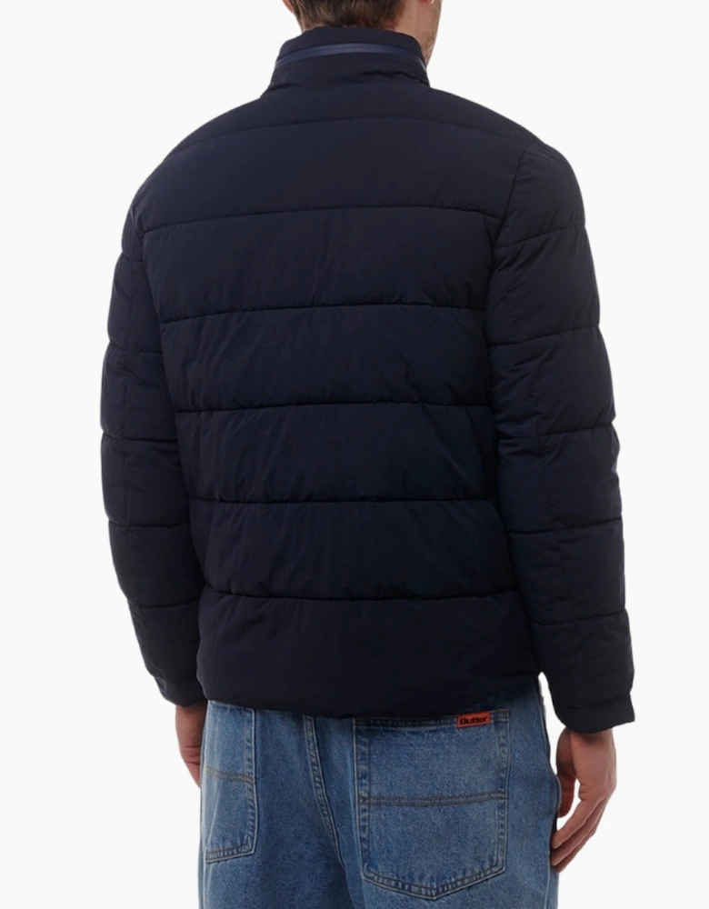 Active Sp Navy Blue Mockneck Puffer Jacket