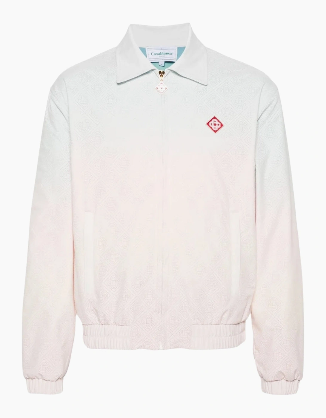 Monogram Perforated Laser Cut Gradient White Jacket, 5 of 4