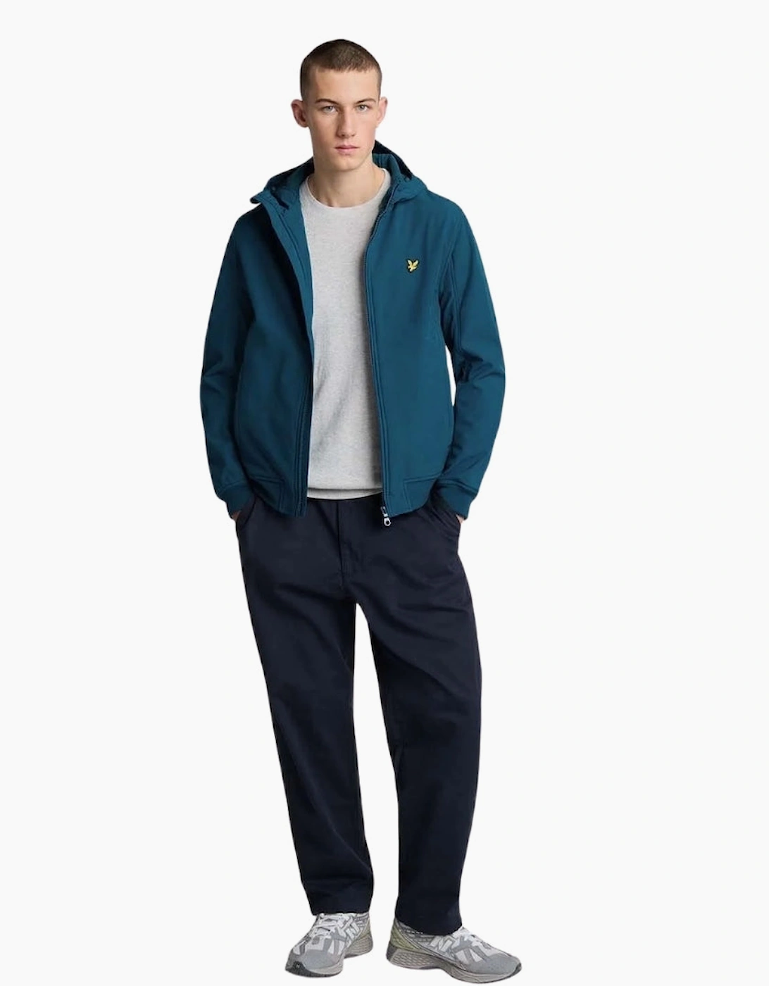 Lyle & Scott Blue Fleece Back Softshell Jacket