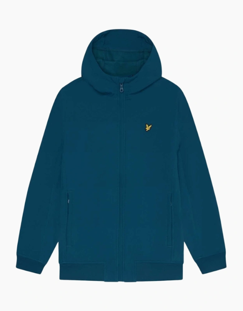 Lyle & Scott Blue Fleece Back Softshell Jacket