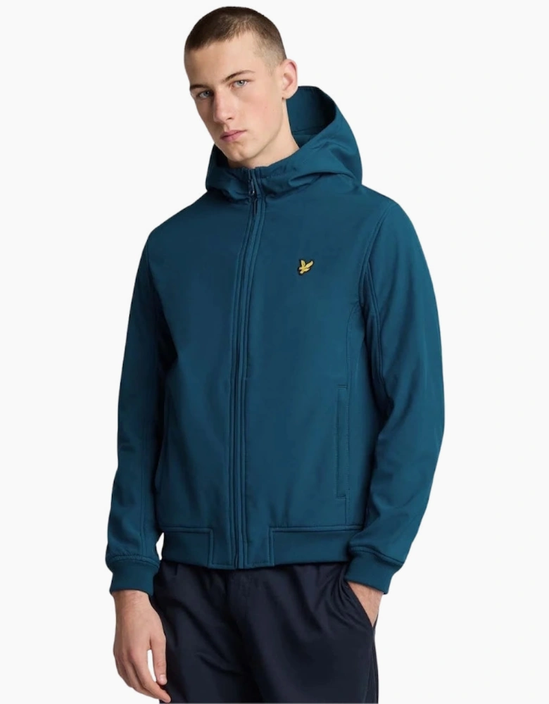 Lyle & Scott Blue Fleece Back Softshell Jacket