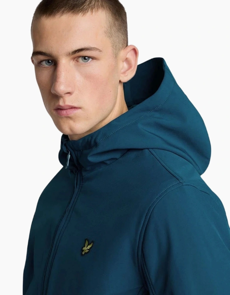 Lyle & Scott Blue Fleece Back Softshell Jacket