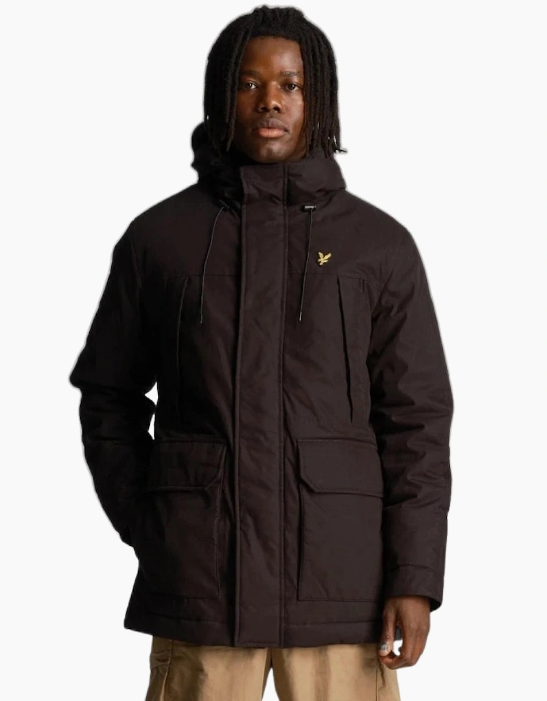 Lyle & Scott Black Microfleece Parka 2.0