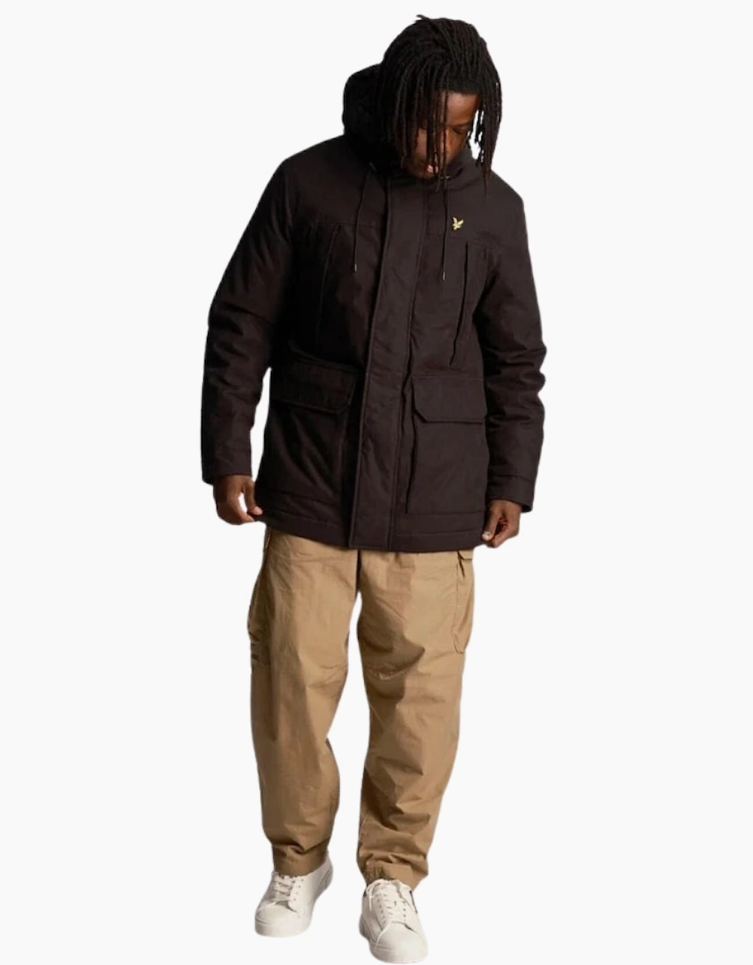 Lyle & Scott Black Microfleece Parka 2.0
