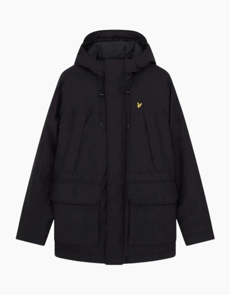 Lyle & Scott Black Microfleece Parka 2.0