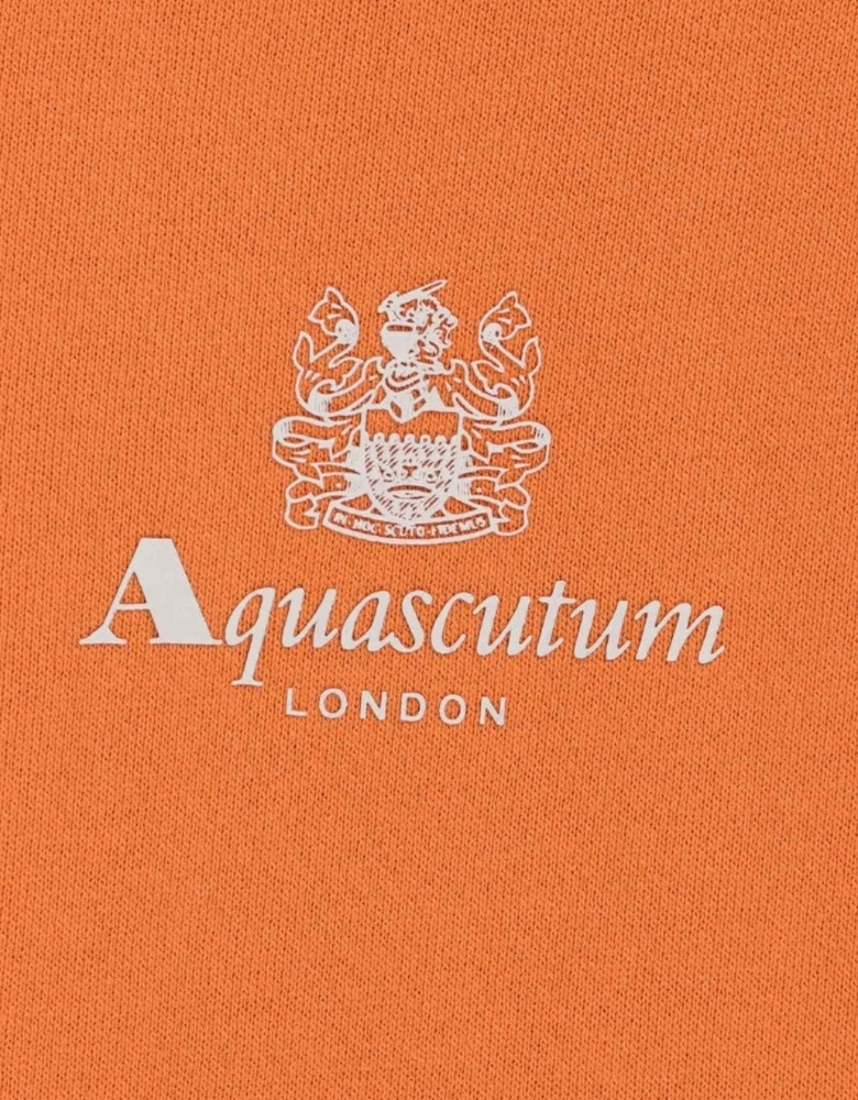 Active Small Logo Rust Orange Hoodie