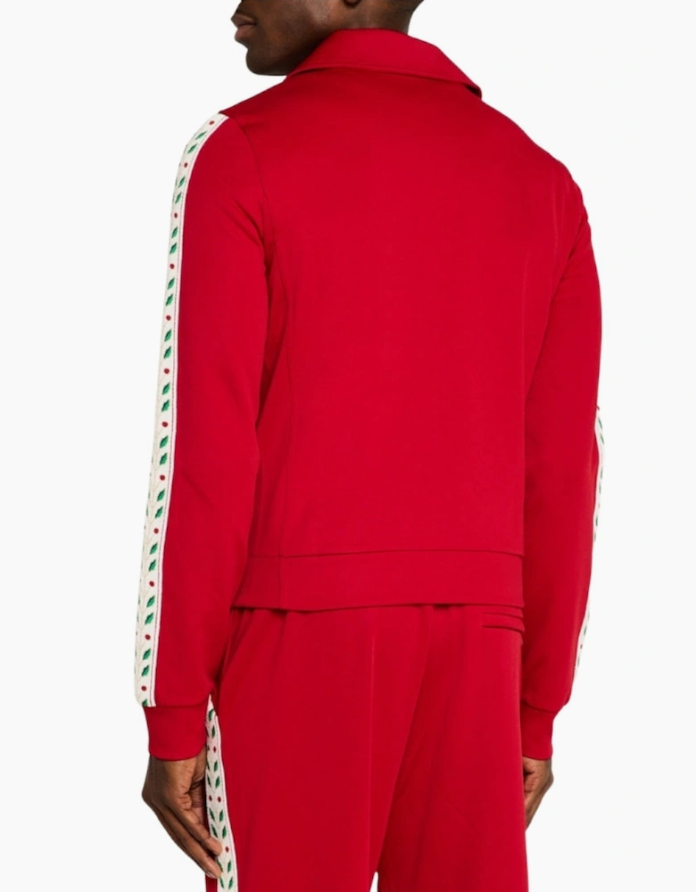 Laurel Tricot Red Track Jacket