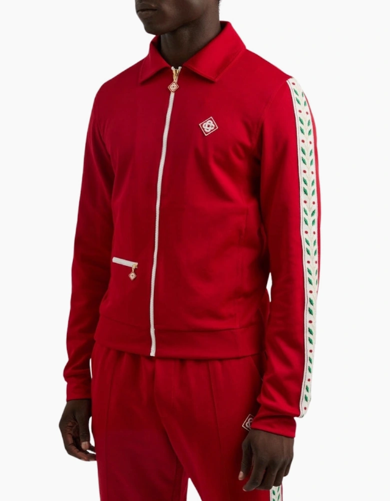 Laurel Tricot Red Track Jacket