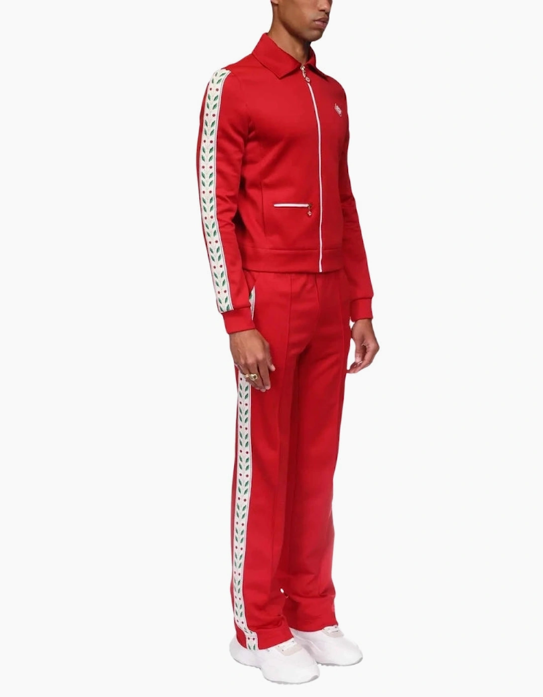 Laurel Tricot Red Track Jacket