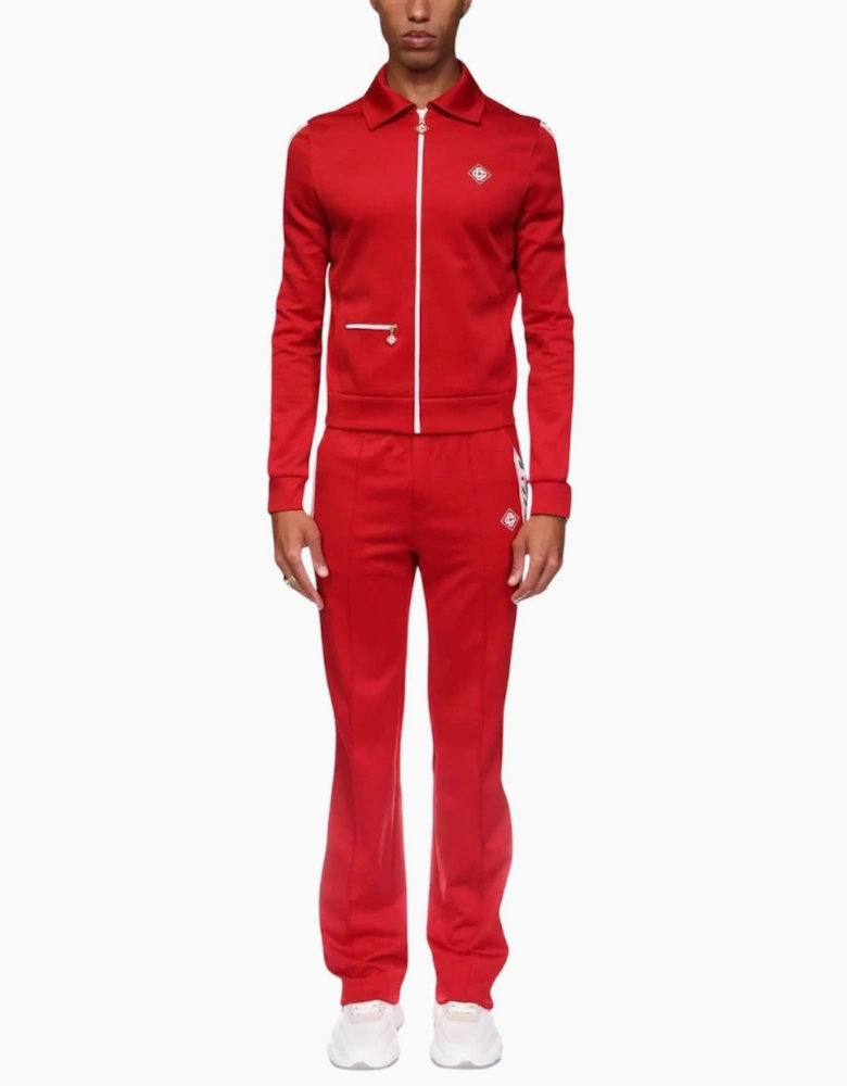 Laurel Tricot Red Track Jacket