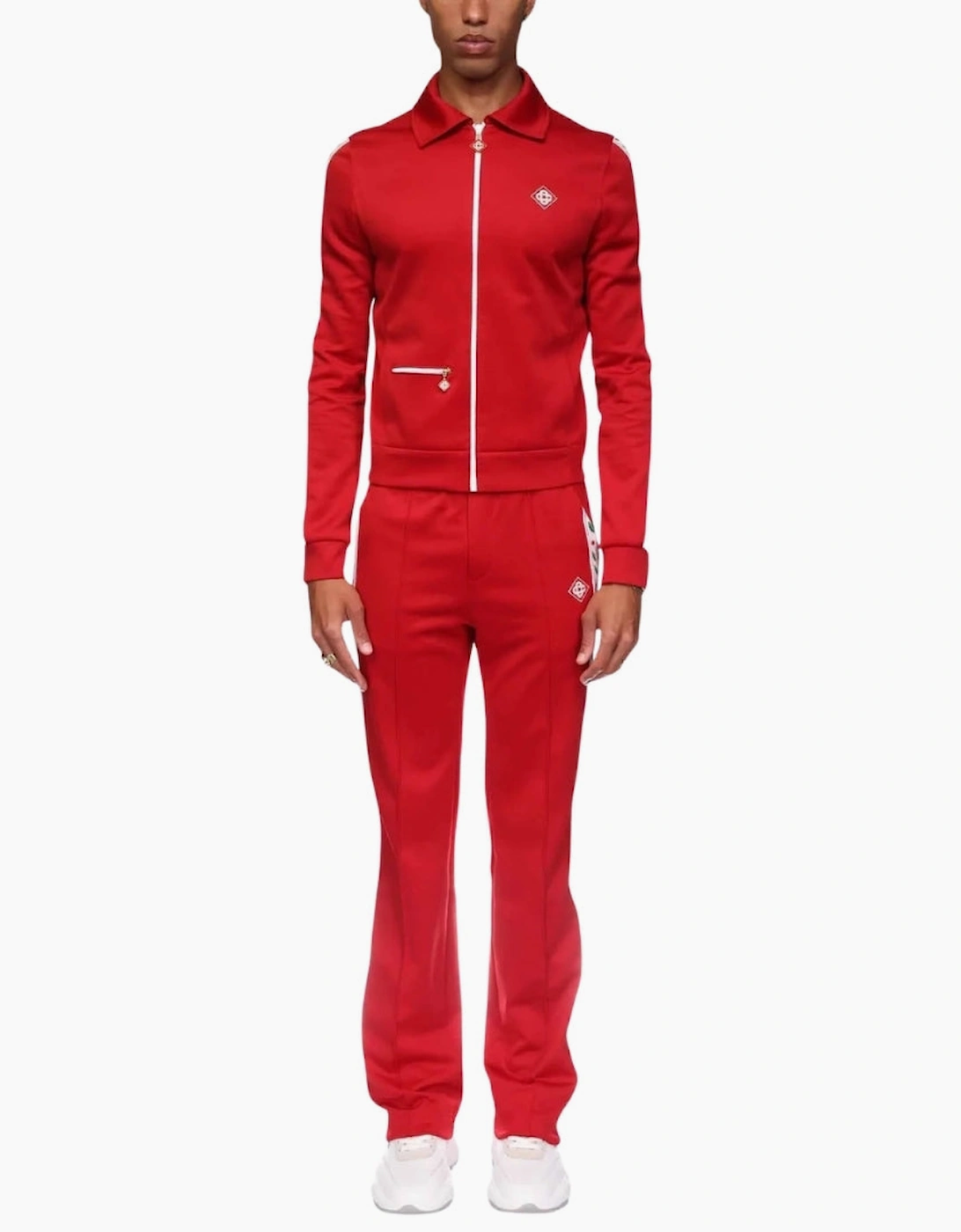 Laurel Tricot Red Track Jacket