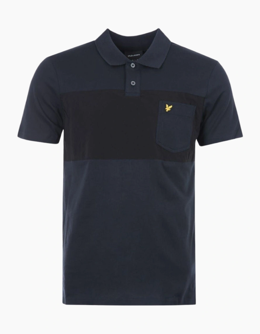 Lyle And Scott Men's Black Lyle & Scott Navy Utility Polo Shirt  42 Xl