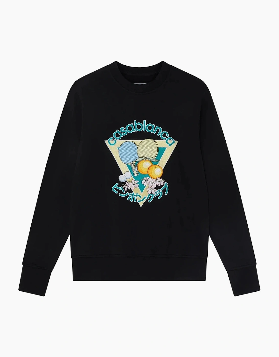 Embroidered Ping Pong Club Black Sweatshirts, 5 of 4