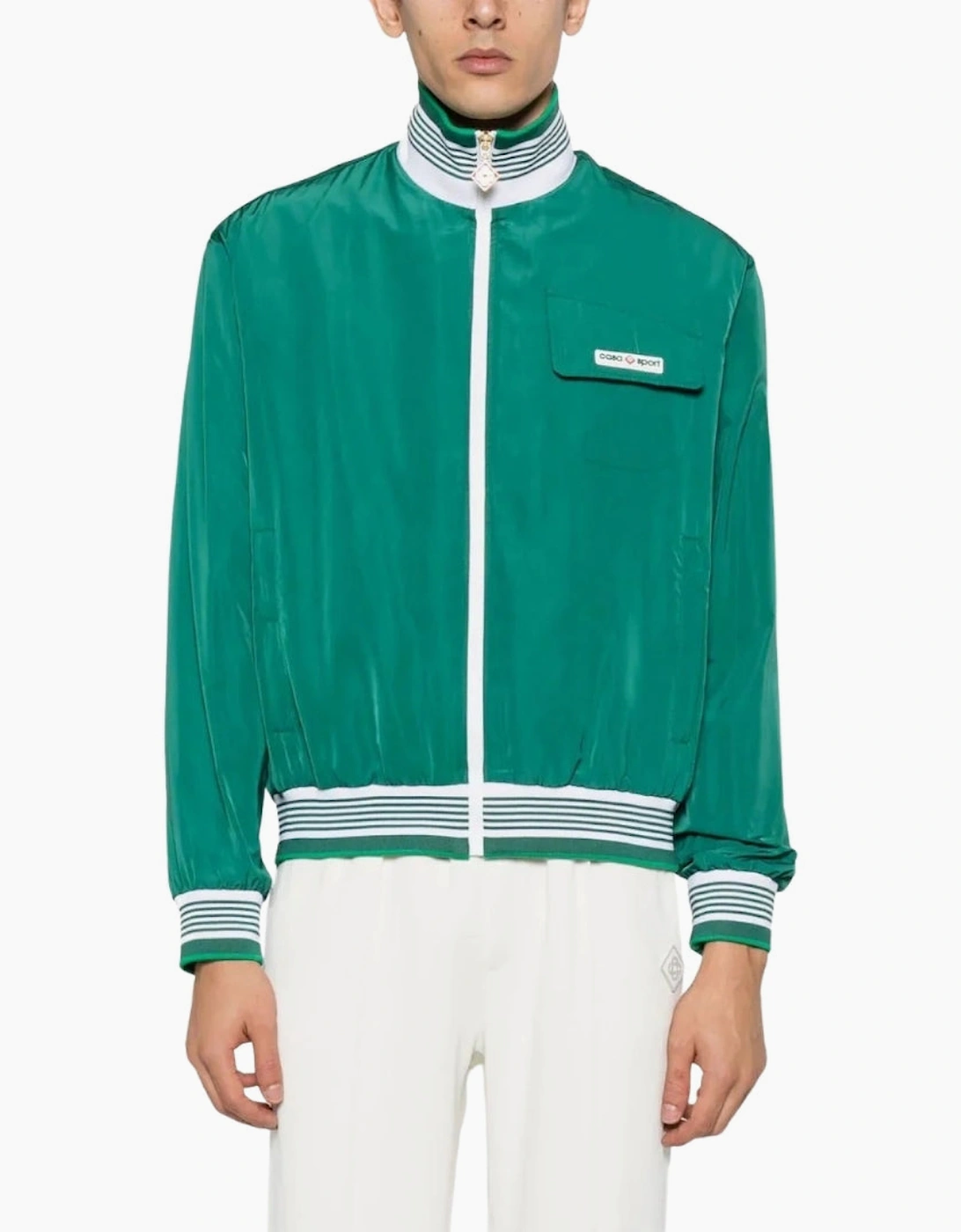 Shell Suit Track Jacket Green MF23-JK-256-02 Green Jackets Mens