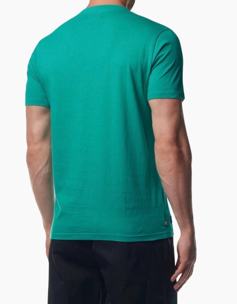 Active Beach Basic Big Logo Green T-Shirt