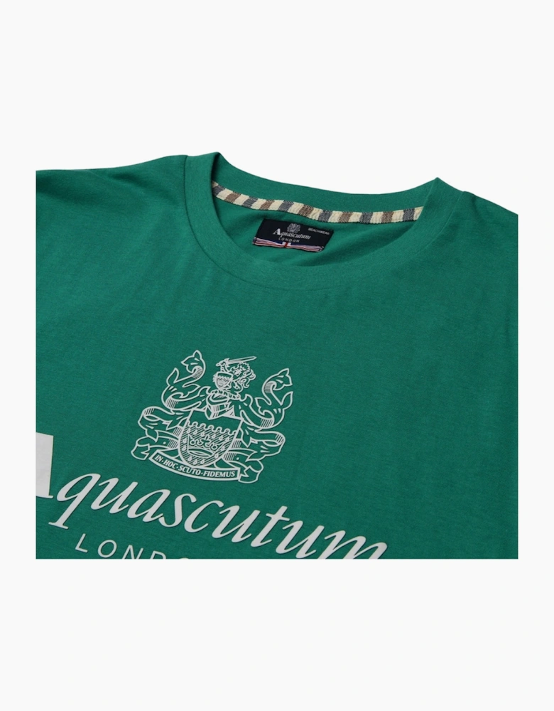 Active Beach Basic Big Logo Green T-Shirt