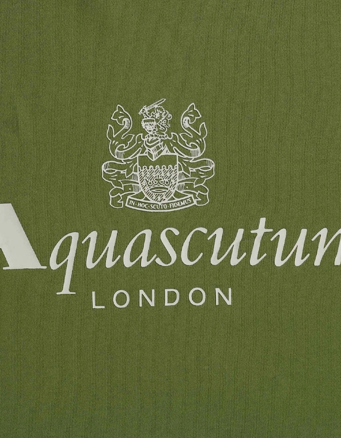 Active Big Logo Crew Neck Army Green Sweatshirt