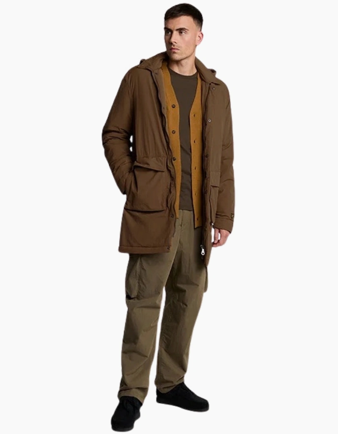 Lyle & Scott Brown WADDED PARKA