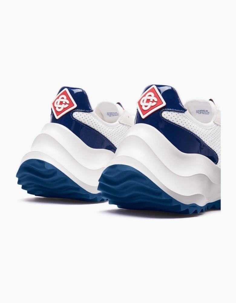 Atlantis Navy Detail White Shoes