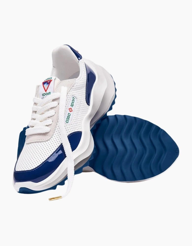 Atlantis Navy Detail White Shoes