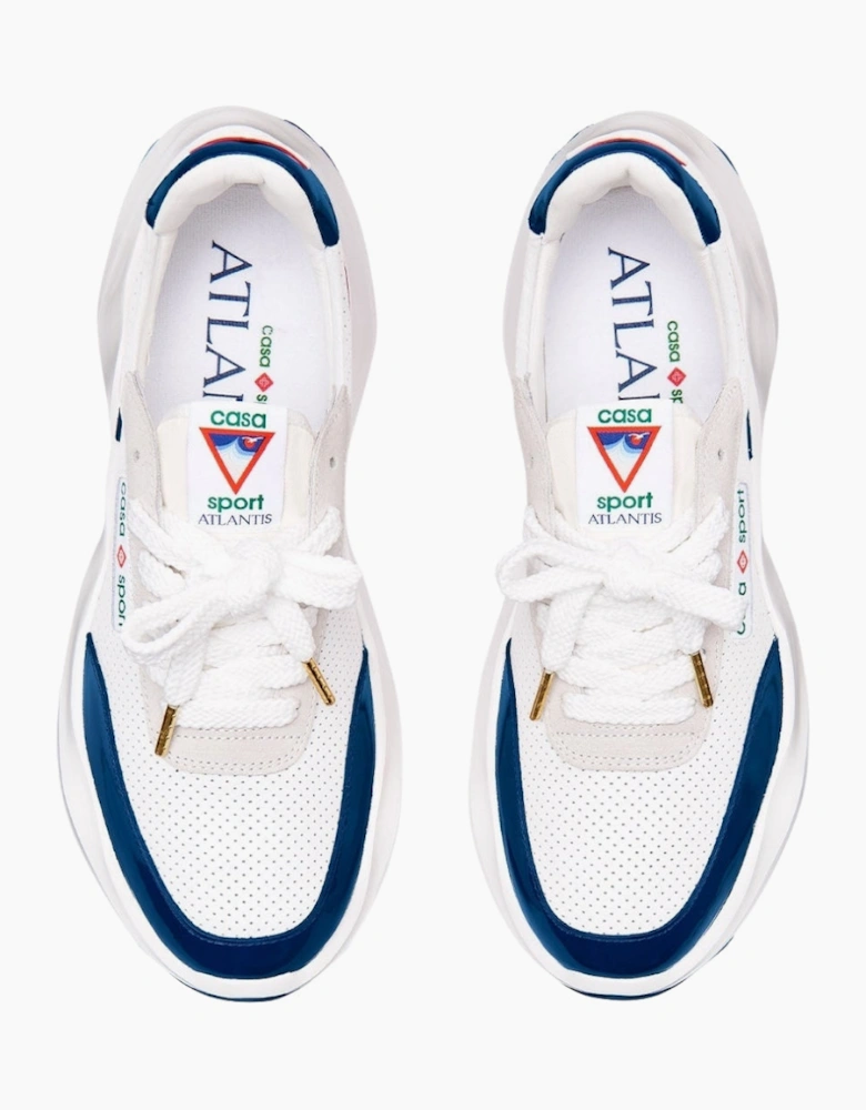 Atlantis Navy Detail White Shoes