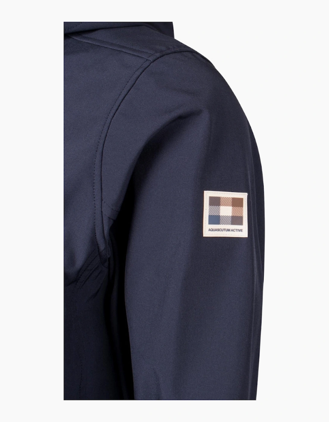 Active Navy Blue Shell Hybrid Hooded Jacket