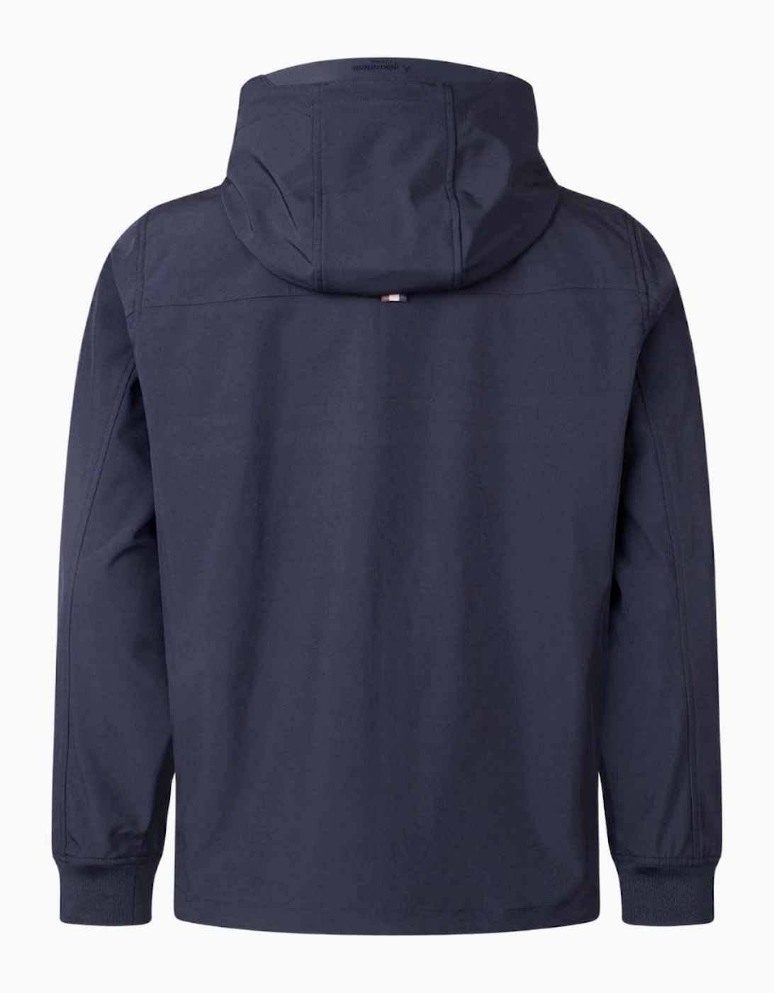 Active Navy Blue Shell Hybrid Hooded Jacket