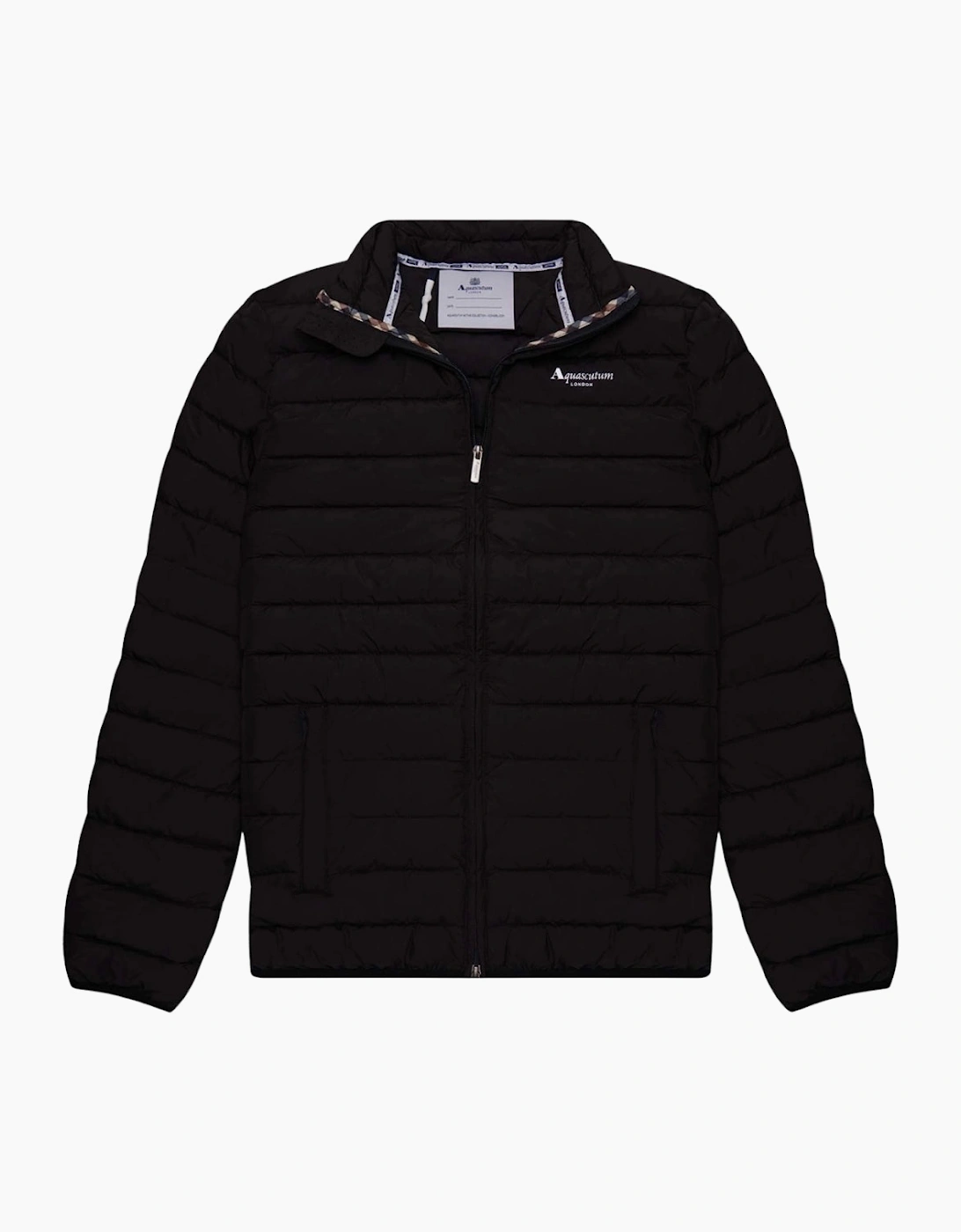 Aquascutum Men's Black Active 100 Gr Mock Neck Jacket - Size: 40/Regular