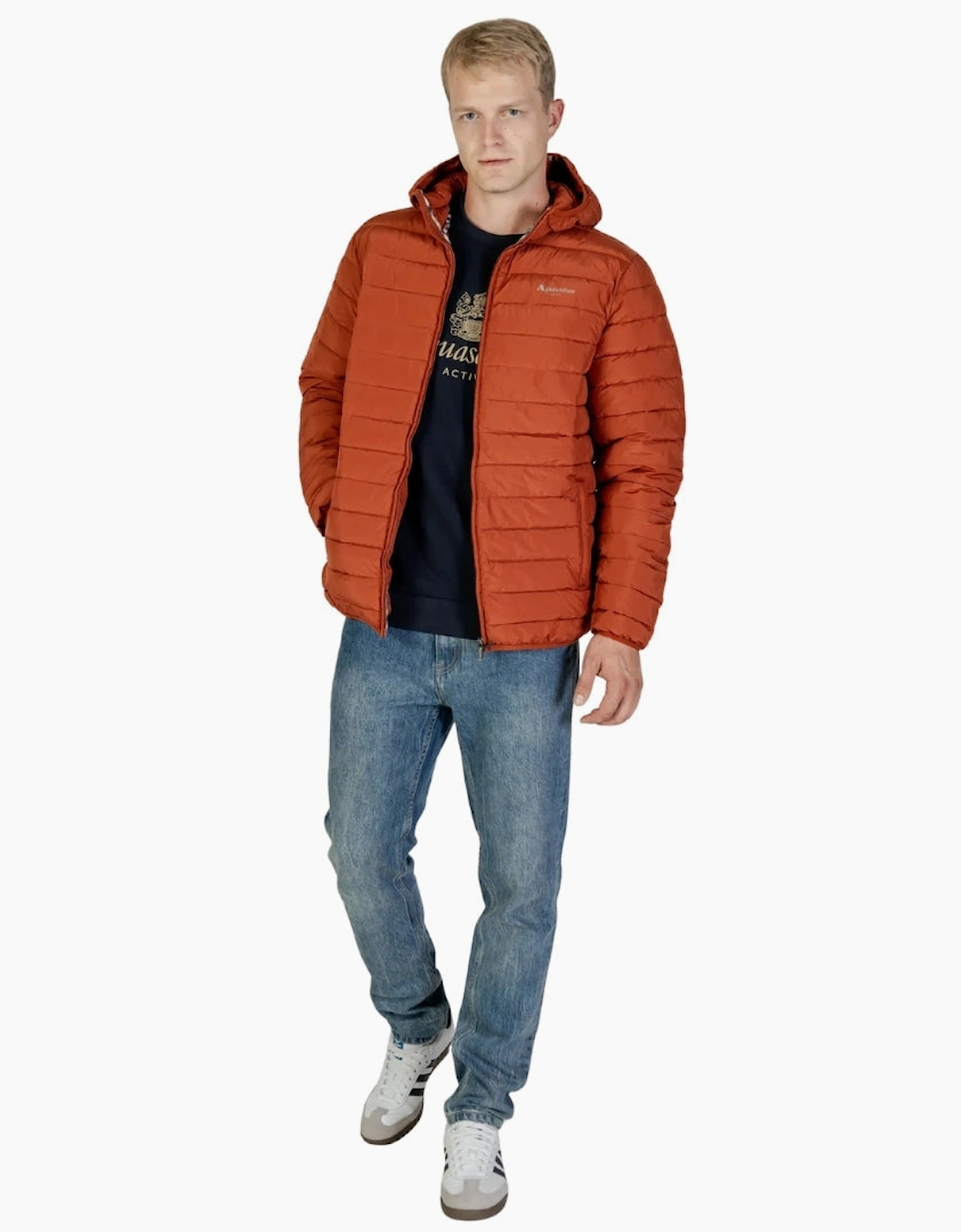 Active Rlg Active 100 Gr Winter Rust Orange Hooded Jacket