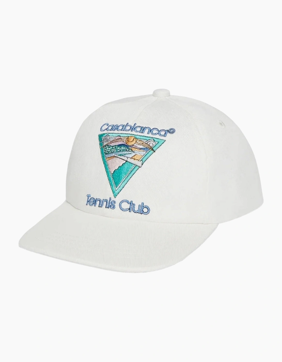 Casablanca Men's White Embroidered Cap Tennis Club Icon Off- Hat - Size: One Size