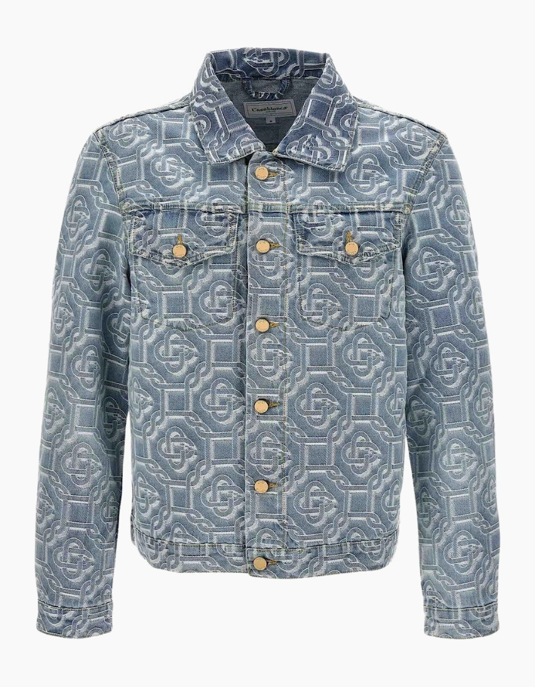 Classic Monogram Bleached Blue Denim Jacket, 8 of 7