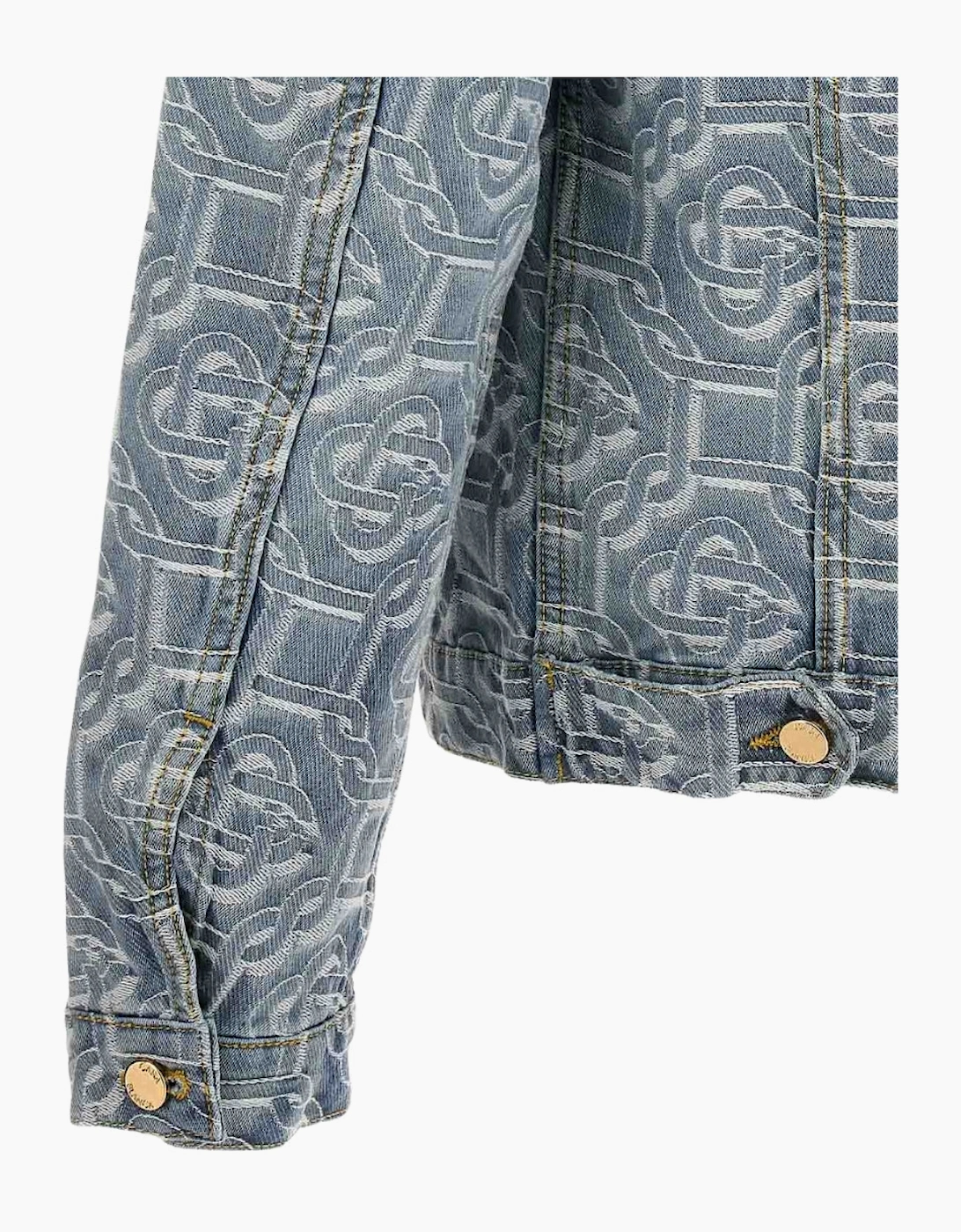 Classic Monogram Bleached Blue Denim Jacket