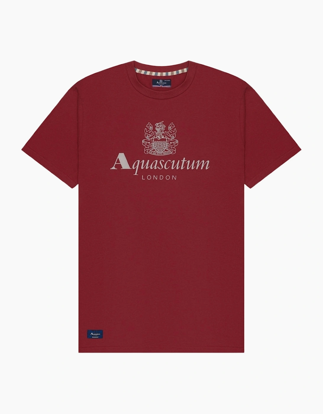 Active Beach Basic Big Logo Bordeaux Burgundy T-Shirt, 5 of 4