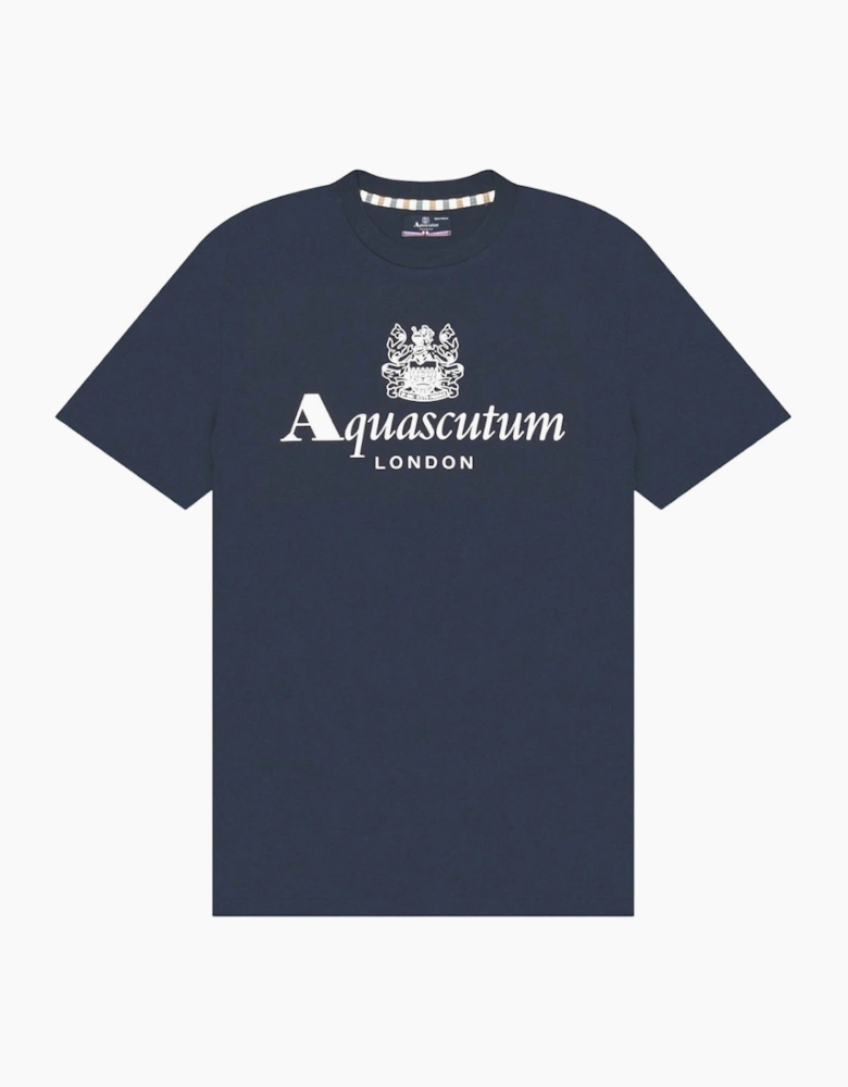 Active Beach Basic Big Logo Navy Blue T-Shirt