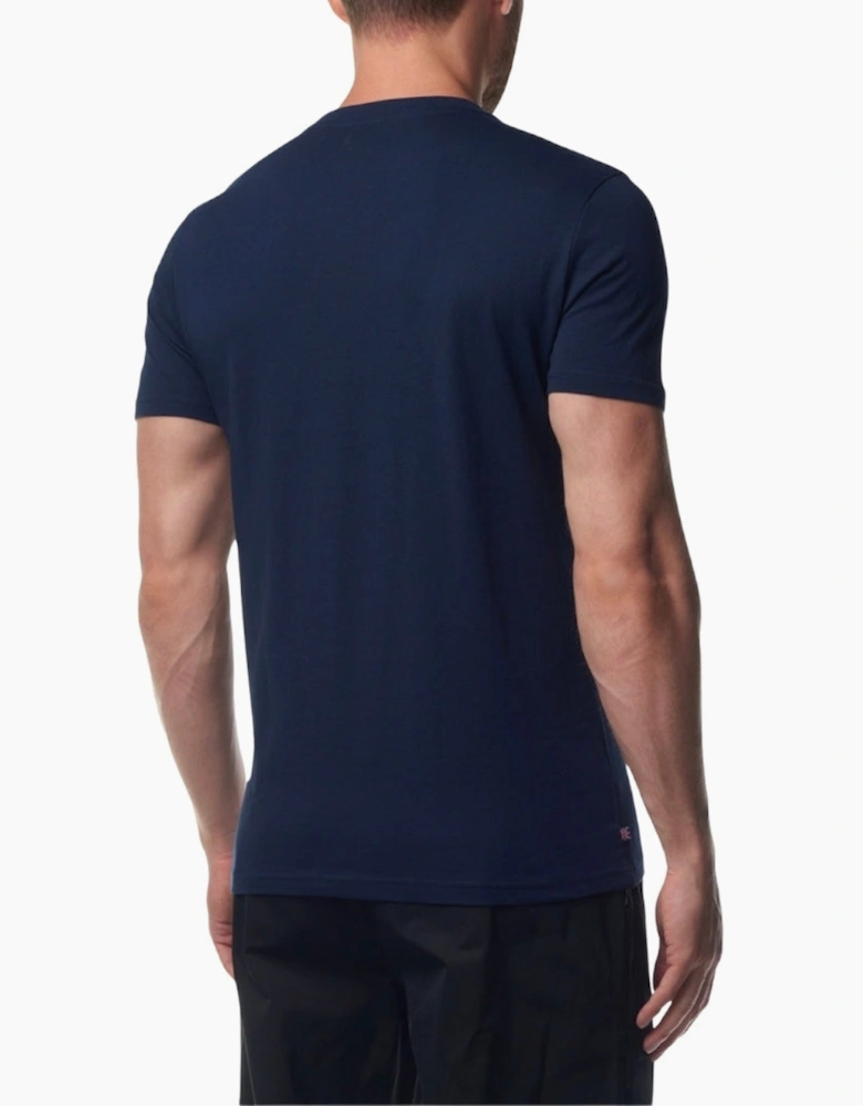 Active Beach Basic Big Logo Navy Blue T-Shirt