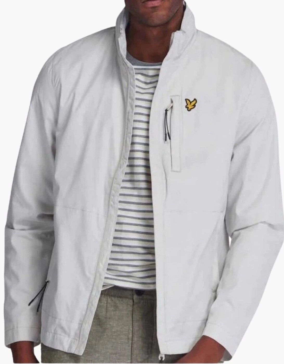 Lyle & Scott Grey LW Funnel Neck Jacket