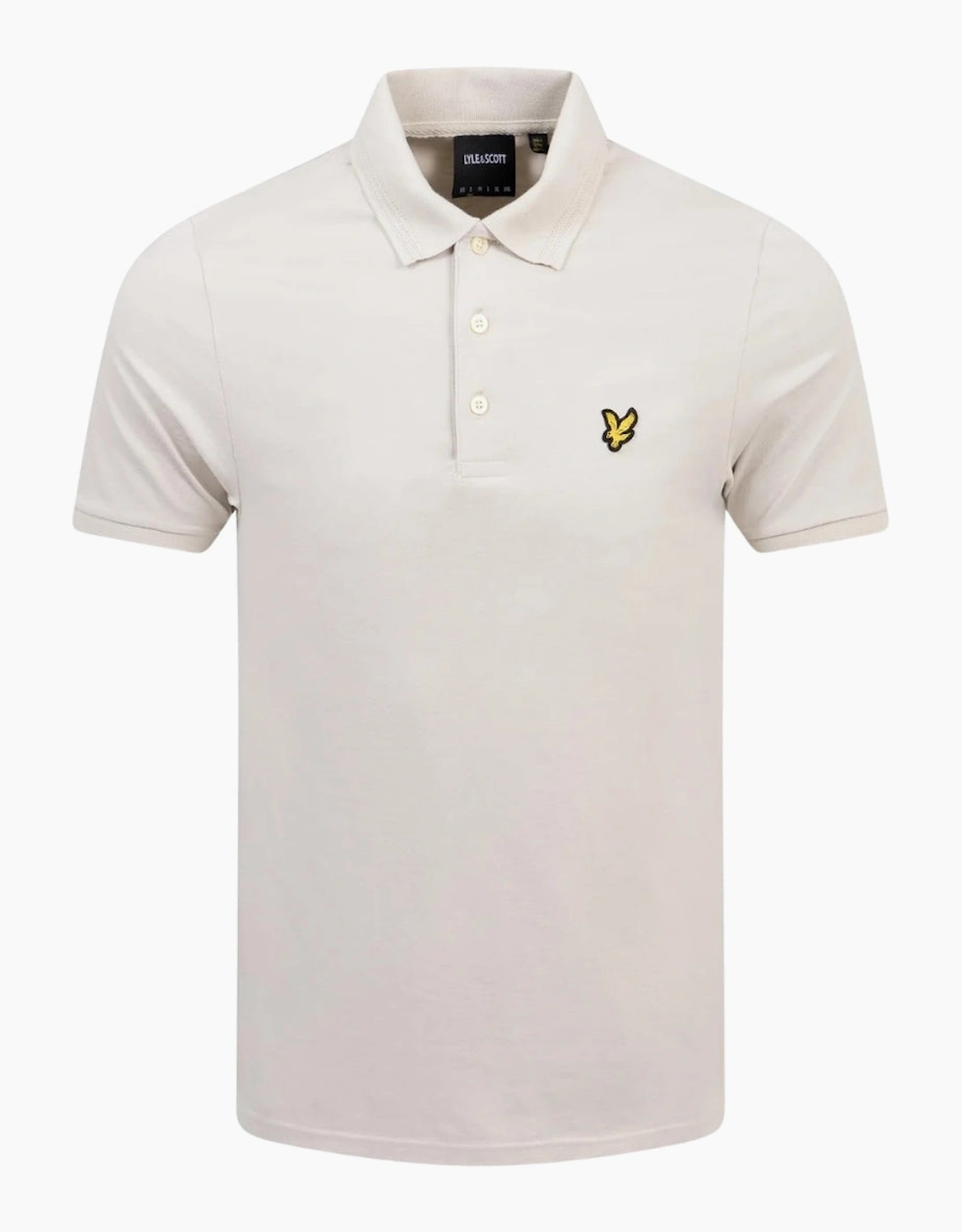 Lyle & Scott Men's Lyle & Scott Beige Rally Tipped Polo Shirt - White