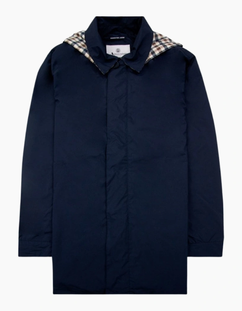 Active Packable Trench Navy Blue Jacket