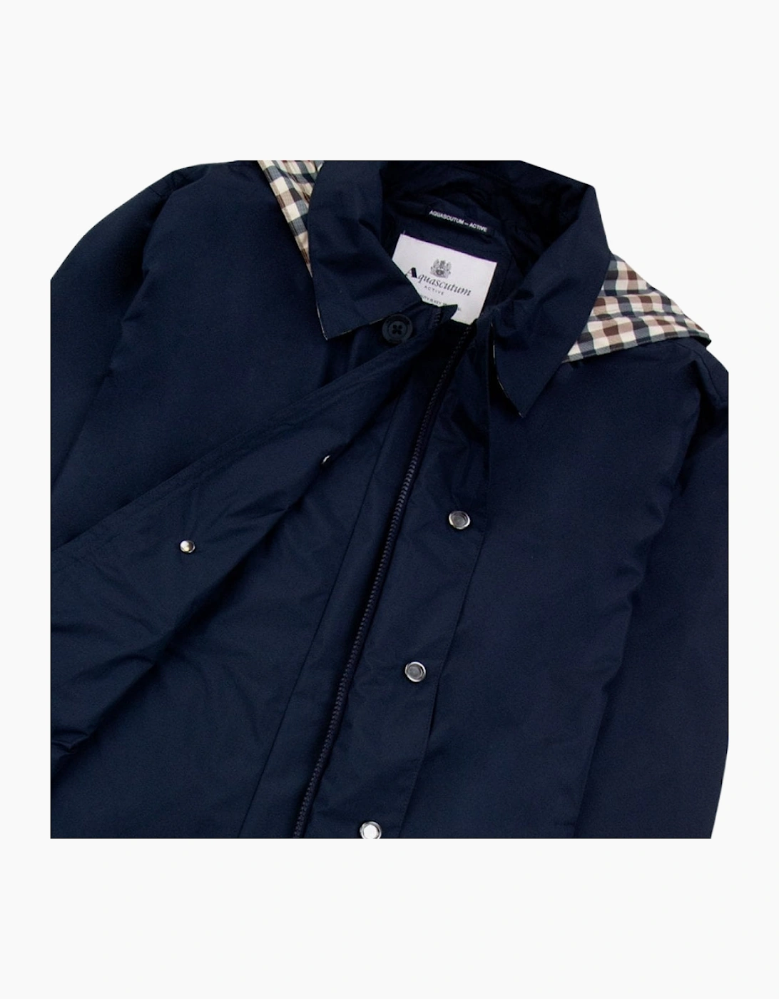 Active Packable Trench Navy Blue Jacket