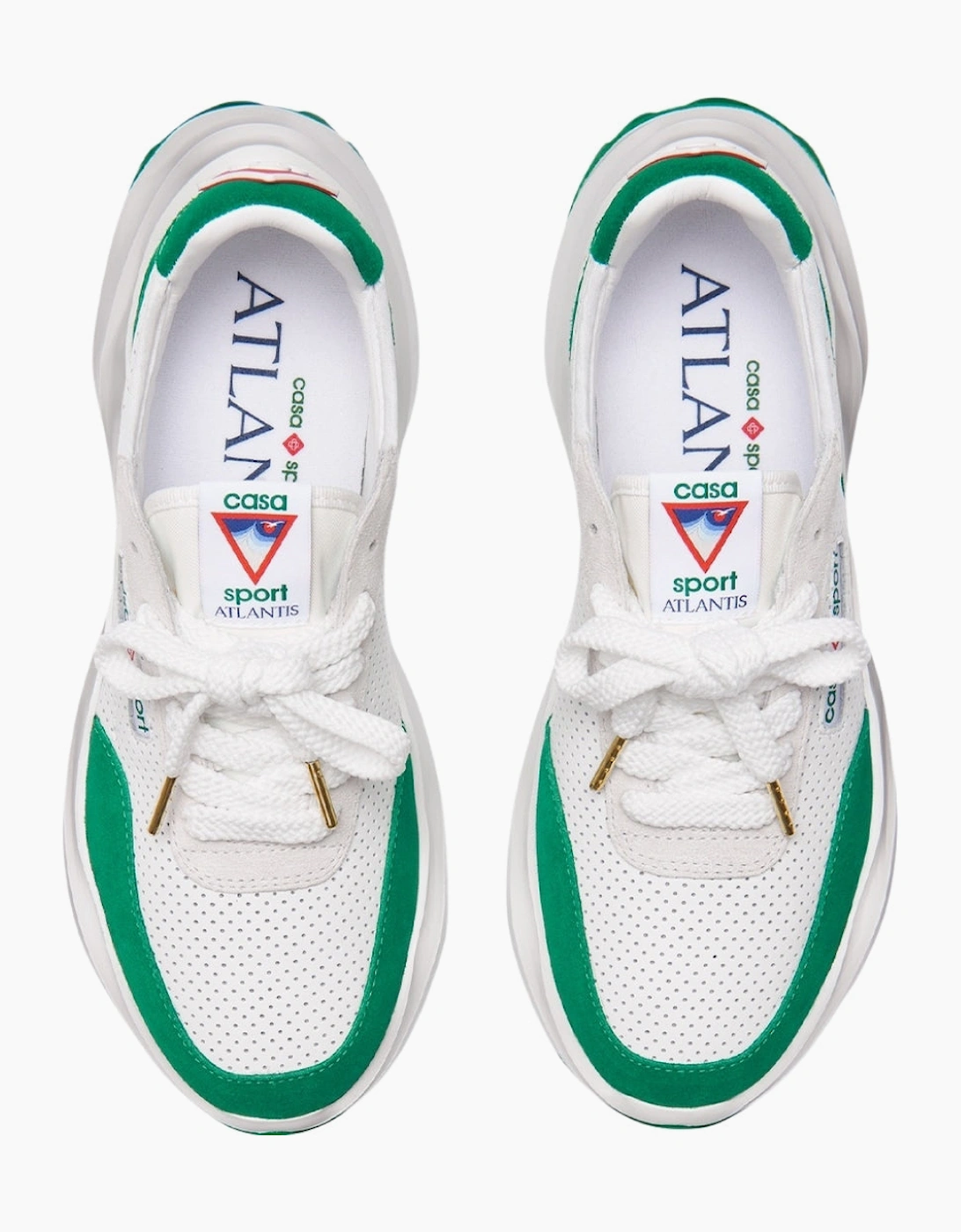 Atlantis Sneaker White Green Shoes