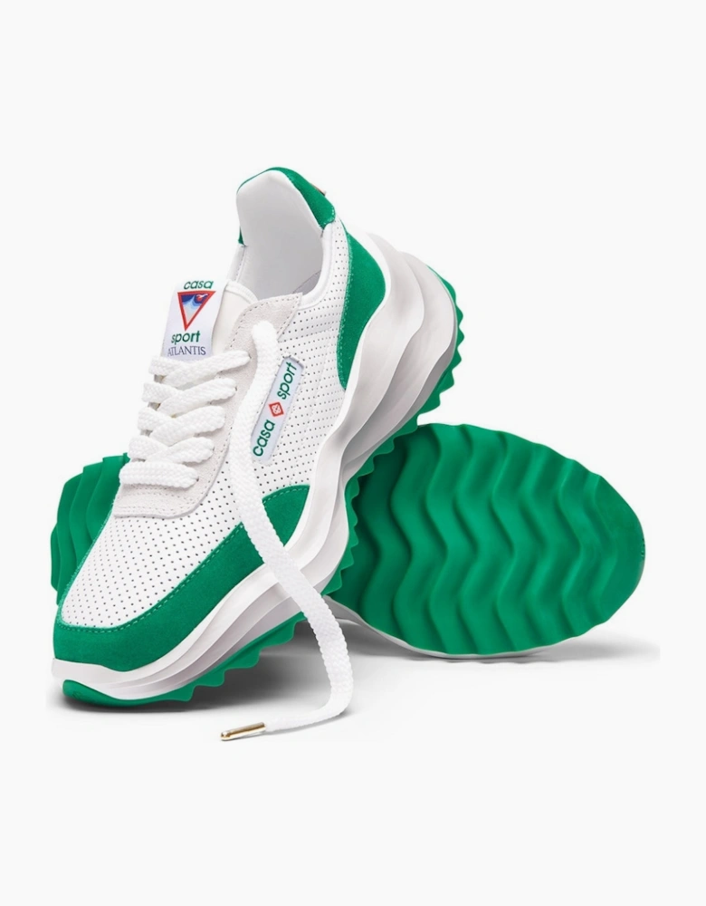 Atlantis Sneaker White Green Shoes