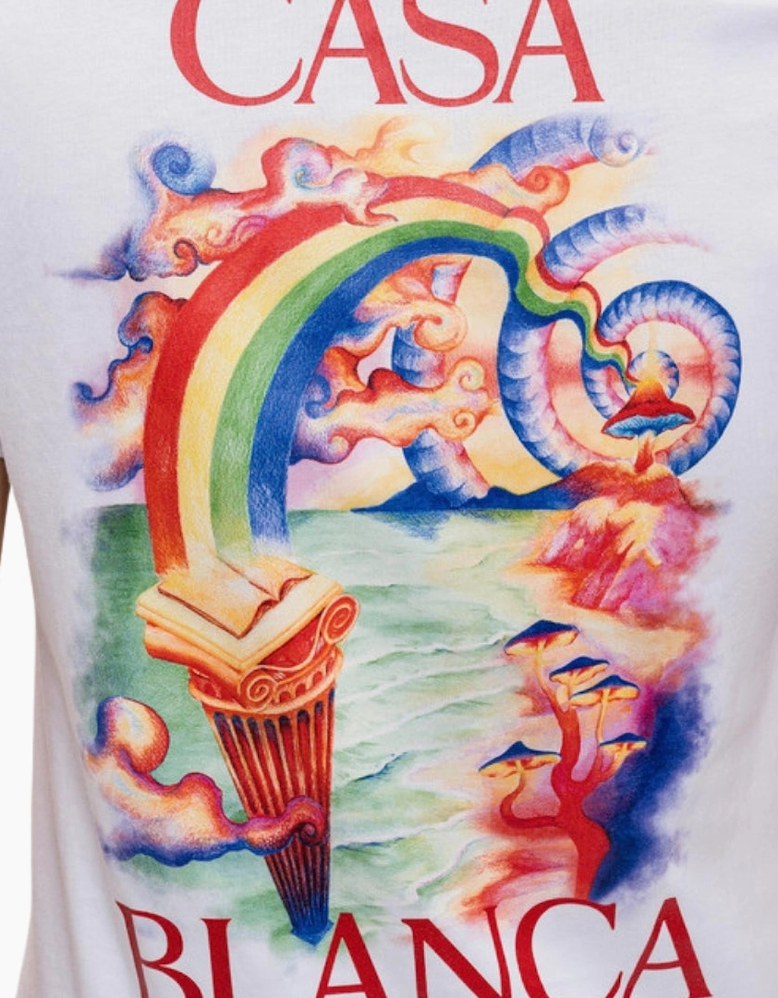 Printed Fitted Nature Teacher White T-Shirt